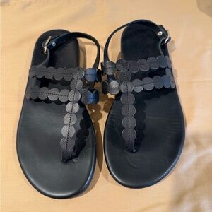 Black Sandals with sling back strap